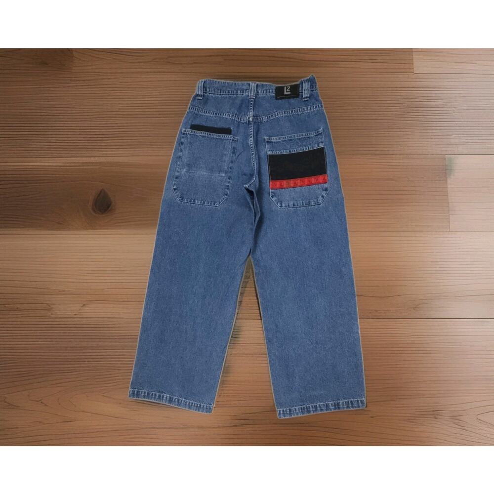 VTG LEVIS L2 MENS BAGGY STRAIGHT CARPENTER SKATER Hong Kong JEANS Y2K (29×28)